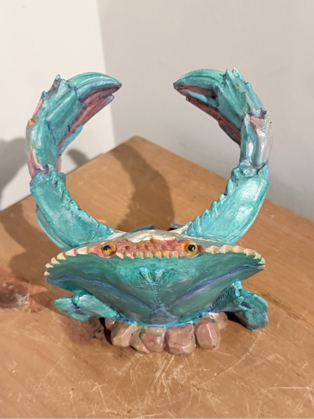 vintage large crab wine bottle holder